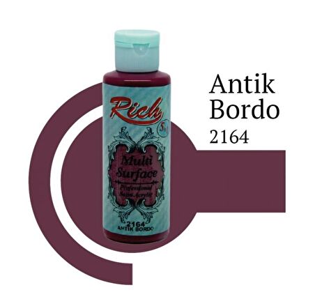 Rich Multi Surface Akrilik Boya 120ml 2164 Antik Bordo