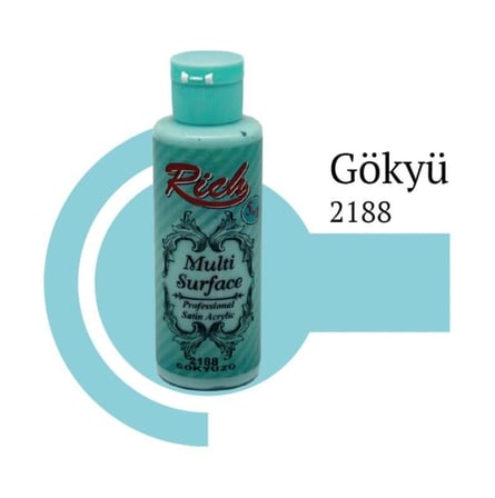 S'82 Rich Multi Surface Akrilik Boya Gökyüzü 120 ml Saten