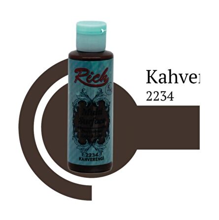 Rich Multi Surface Akrilik Boya 120ml 2234 Kahverengi