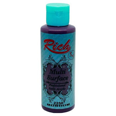 Rich Multi Surface Akrilik Boya 120ml 2250  Mürdüm