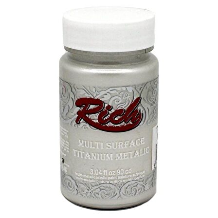 Rich Multi Surface Titanium Metalik Boya 90ml 2500 İnci