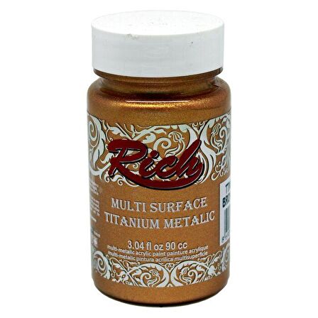 Rich Multi Surface Titanium Metalik Boya 90ml 2532 Bronz