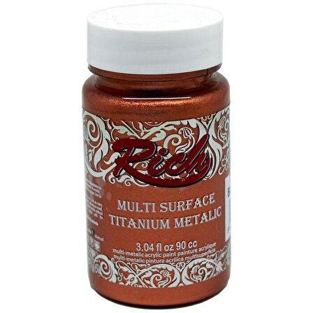 Rich Multi Surface Titanium Metalik Boya 90ml 2534 Bakır