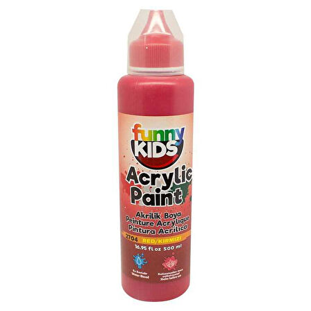 Rich Funny Kids 500ml Akrilik Boya Kırmızı