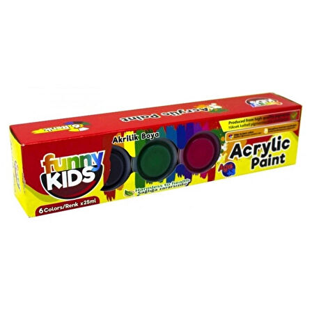 Funny Kids Akrilik 6 Lı Set 25 ML