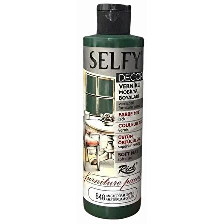 Rich Selfy Decor Vernikli Boya 240cc 848 Amsterdam Green