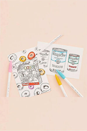 Monami Plus Pen 3000 X 12 Colores Renkli Desen Rulo Bez Kalemlik 24 Bölmeli + Kalem Kutusu