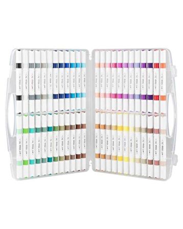 Rich Art X Acrylic Duo Marker Çift Uçlu Su Bazlı Boyama Kalemi 48 Renk Set 18053