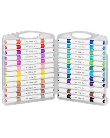 Rich Art X Acrylic Duo Marker Çift Uçlu Su Bazlı Boyama Kalemi 24 Renk Set 18054