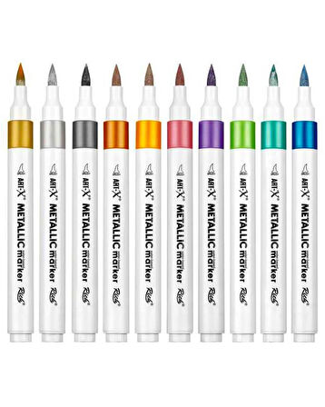 Rich Art X Metalik Marker Set 10 Renk 19578