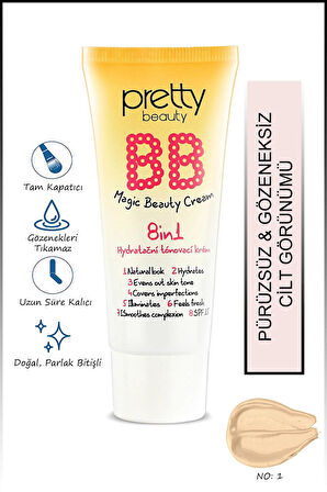 Gold Pretty Beauty (No: 01) BB Magic Beauty Cream 8in1 Hydratacni Tonovaci Krem 12 m