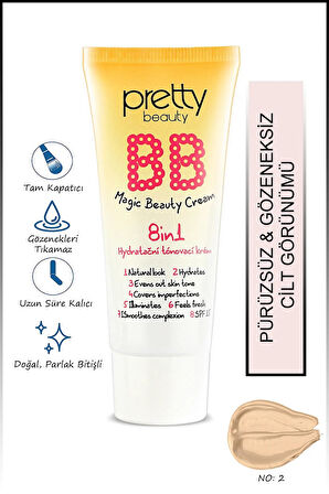 Gold Pretty Beauty (No:02) BB Magic Beauty Cream 8in1 Hydratacni Tonovaci Krem 12 m