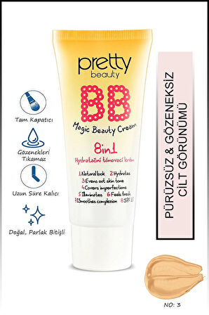 Gold Pretty Beauty (No:03) BB Magic Beauty Cream 8in1 Hydratacni Tonovaci Krem 12 m