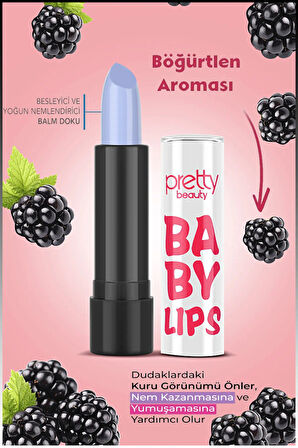 Pretty Beauty Lip Balm Böğürtlenli Dudak Koruyucu