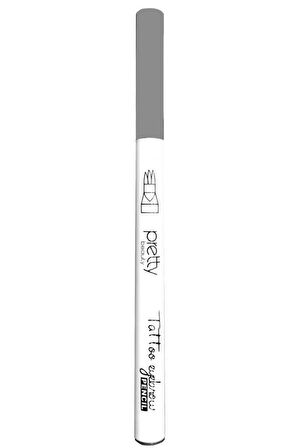 Pretty Beauty Tattoo Eyebrow Pencil (Kaş Boyama Kalemi-Gri)