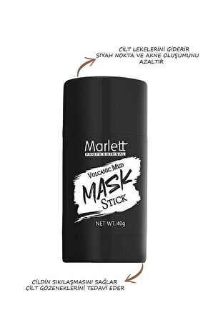 Marlett Proffesional Volcanic Mud Cleaning Mask Stick 40 Gr