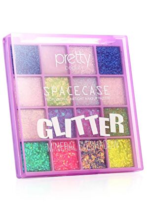 Pretty Beauty 16'lı Glitter Makyaj Paleti Gel Formüllü Göz Ve Vücut İçin PB:191