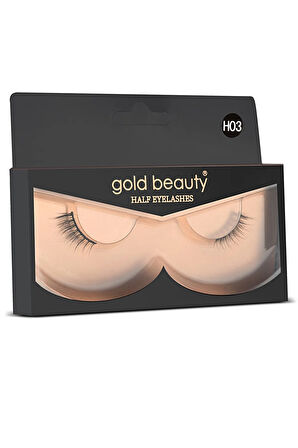 Gold Beauty Kolay Uygulanabilir Cat Eyes Yarım Ipek Takma Kirpik