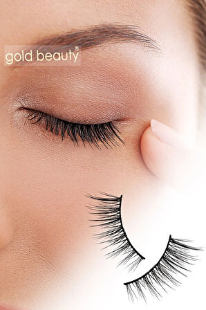 Gold Beauty Kolay Uygulanabilir Cat Eyes Yarım Ipek Takma Kirpik