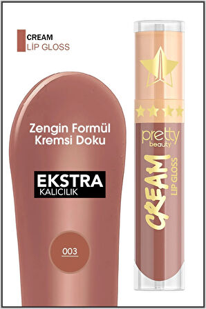 Pretty Beauty Cream Lipgloss & Uzun Süre Kalıcı Likit Ruj