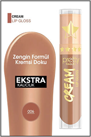 Pretty Beauty Cream Lipgloss & Uzun Süre Kalıcı Likit Ruj