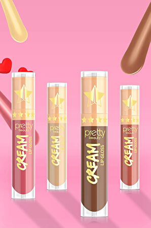 Hızlı Teslimat Başarılı Satıcı Pretty Beauty Cream Lipgloss & Uzun Süre Kalıcı Likit Ruj