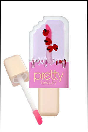 Pretty Beauty Ice Cream Lip Gloss Meyve Aromalı Parlatıcı