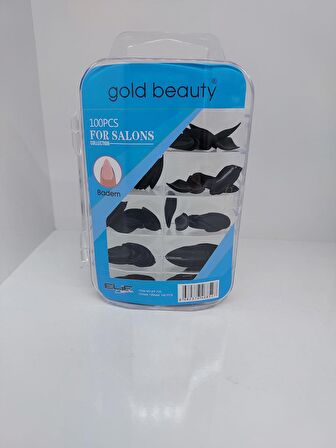 GOLD BEAUTY 100 LÜ MAT SİYAH TIRNAK