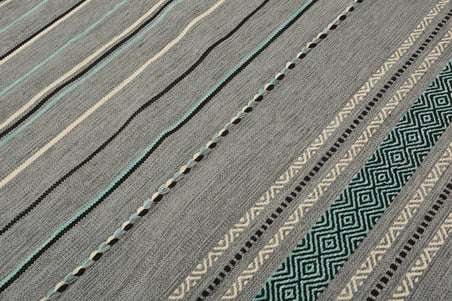 Trb-03 İskandinav Açık gri  El Dokuma Kilim