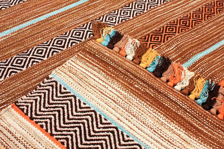 Trb-02 İskandinav Fildişi El Dokuma Kilim
