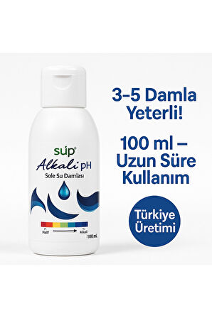SUP ALKALİ SU DAMLASI 100 ML – SUYA PH DESTEĞİ SAĞLAYAN KONSANTRE TAKVİYE