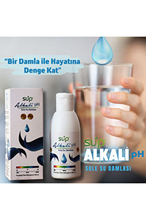 SUP ALKALİ SU DAMLASI 100 ML – SUYA PH DESTEĞİ SAĞLAYAN KONSANTRE TAKVİYE