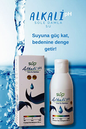 SUP ALKALİ SU DAMLASI 100 ML – SUYA PH DESTEĞİ SAĞLAYAN KONSANTRE TAKVİYE