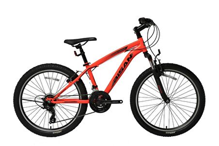 Bisan MTS 4600 V Fren 21 Vites 27,5 Jant Dağ Bisikleti Neon Turuncu Siyah 18 Kadro