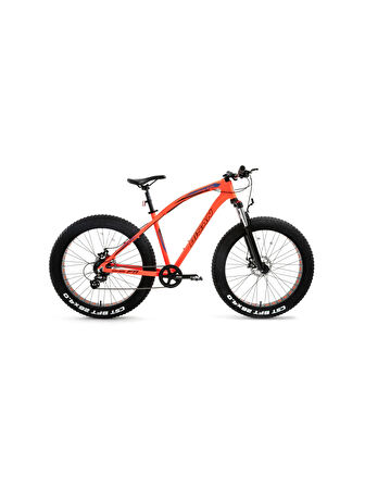 Bisan Savage FT1 Altus 8 Vites MD Fren 26 Jant Fat Bike Bisikleti Neon Turuncu Mavi 46 Kadro
