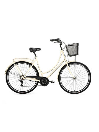 BİSAN PARADISE-23 KADIN ŞEHİR BİSİKLETİ 56CM V 28 JANT KREM SİYAH