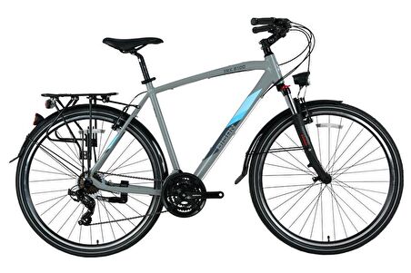 Bisan TRX 8100 28 Jant 21 Vites Gri Yeşil Şehir Bisikleti
