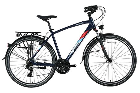 Bisan TRX 8100 28 Jant 21 Vites Lacivert Yeşil Şehir Bisikleti