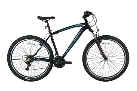 BİSAN MTS 4600 ERKEK DAĞ BİSİKLETİ 48CM V 27.5 JANT 21 VİTES MAT SİYAH YEŞİL