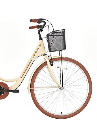 BİSAN SORRENTO ŞEHİR BİSİKLETİ 44 CM V 26 JANT 3 VİTES KREM GOLD