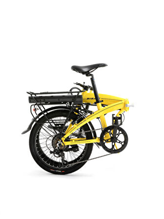 BİSAN PRİME ELEKTRİKLİ KATLANIR BİSİKLET 32 CM V 20 JANT 7 VİTES CAT SARI SİYAH