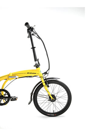 BİSAN PRİME ELEKTRİKLİ KATLANIR BİSİKLET 32 CM V 20 JANT 7 VİTES CAT SARI SİYAH