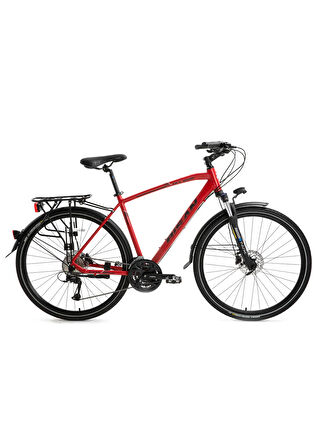 BİSAN TRX 8500 CİTY ŞEHİR BİSİKLETİ 54 CM DİSK FREN 700C 27 VİTES MAT KIRMIZI SİYAH