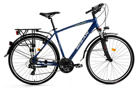 BİSAN TRX 8100 CİTY ŞEHİR BİSİKLETİ 54 CM V 700C 21 VİTES LACİVERT YEŞİL BEYAZ