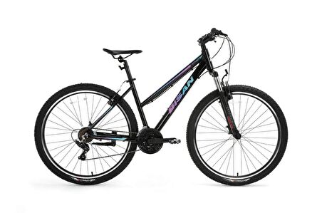 BİSAN ATHENA DAĞ BİSİKLETİ 48 CM HD 27.5 JANT 21 VİTES PARLAK SİYAH MAVİ - MOR 