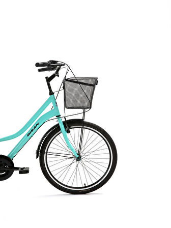 PORTER HİZMET BİSİKLETİ 44 CM V - ROLLER FREN 3 VİTES 24 JANT TURKUAZ SİYAH