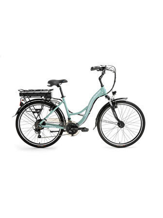 BİSAN FLORİDA ELEKTRİKLİ BİSİKLET 43 CM V 26 JANT 21 VİTES ÇAĞLA YEŞİLİ BEYAZ