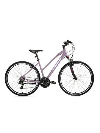 BİSAN 8200 TREKKİNG BİSİKLETİ 45 CM V 700C 21 VİTES MAT MOR BEYAZ MOR