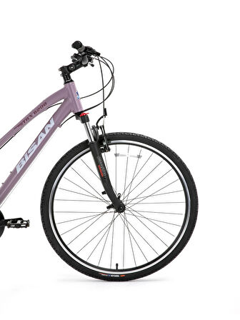 BİSAN 8200 TREKKİNG BİSİKLETİ 45 CM V 700C 21 VİTES MAT MOR BEYAZ MOR