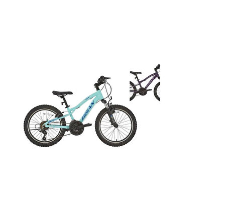 BİSAN KDX 2500-V-25 KIZ ÇOCUK BİSİKLETİ 28CM V 20 JANT 21 VİTES METALİK MOR PEMBE BEYAZ